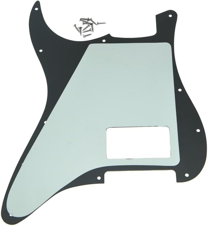 ROZILO Matte Black 11 Hole ST/Strat Style One Humbucker Guitar Pickguard For USA/Mexico Fender Tom Delonge Strat Electric Guitar - Image 2